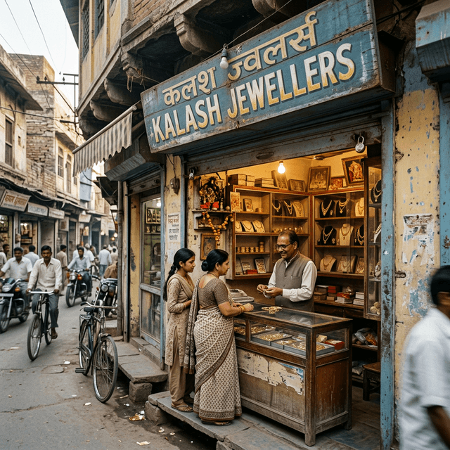 Kalash Jewellers shopfront in Kamothe, established 1978